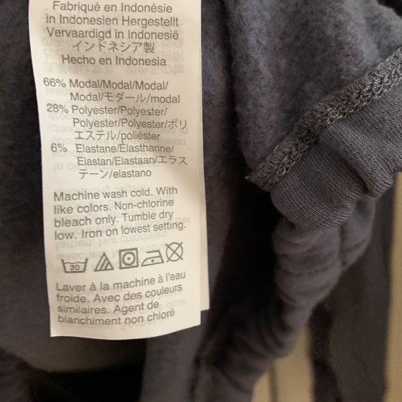 Madewell MWL Mockneck Drawstring Sweatshirt Blue - Picture 5 of 7